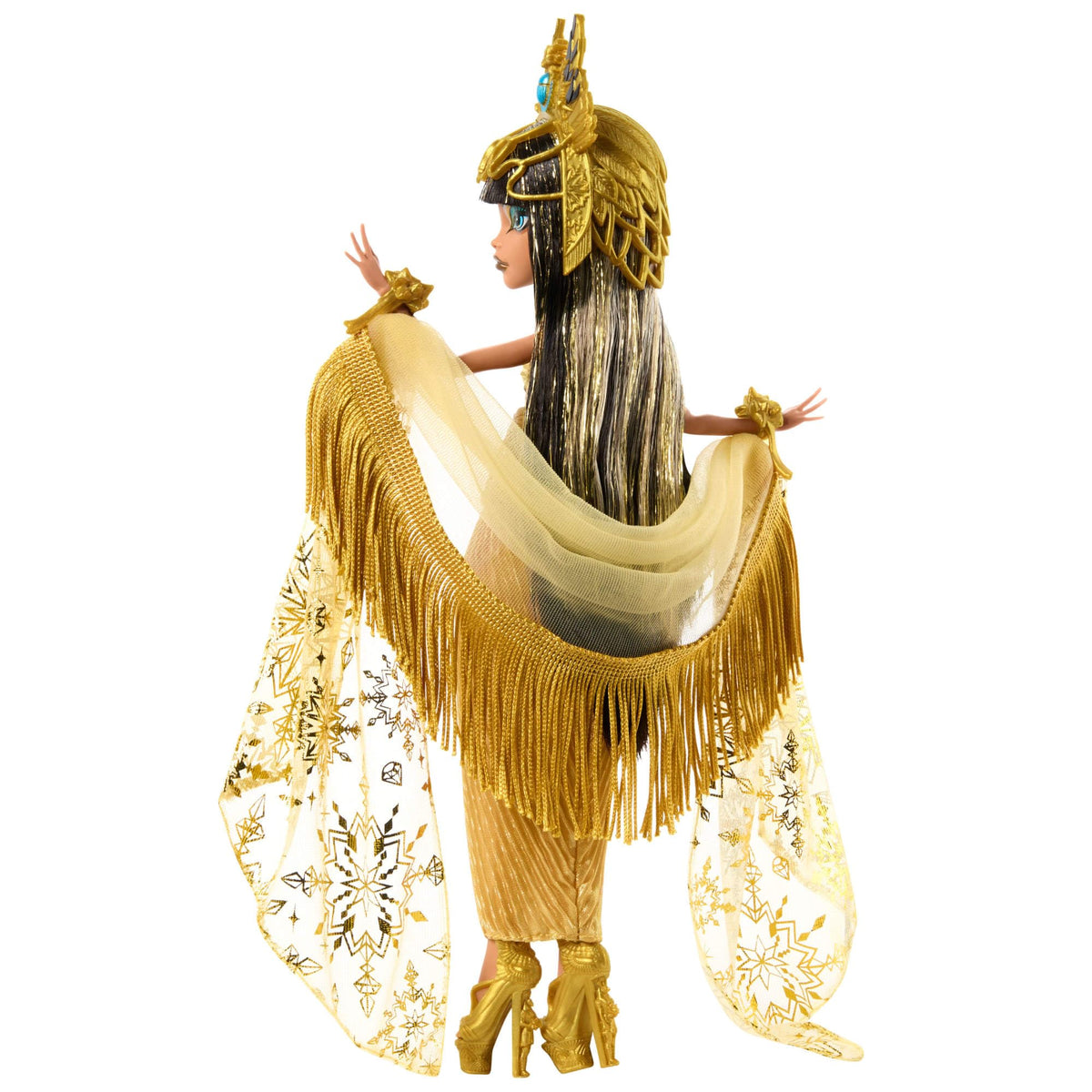 Collectible Doll in Golden Gown with Fringe Shawl G84559