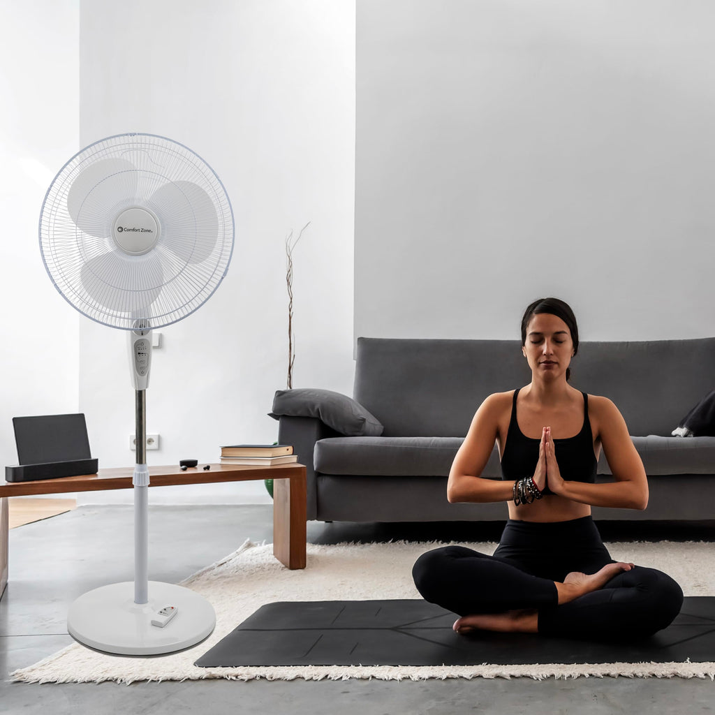 18-Inch Oscillating Pedestal Fan with Remote Control V66407