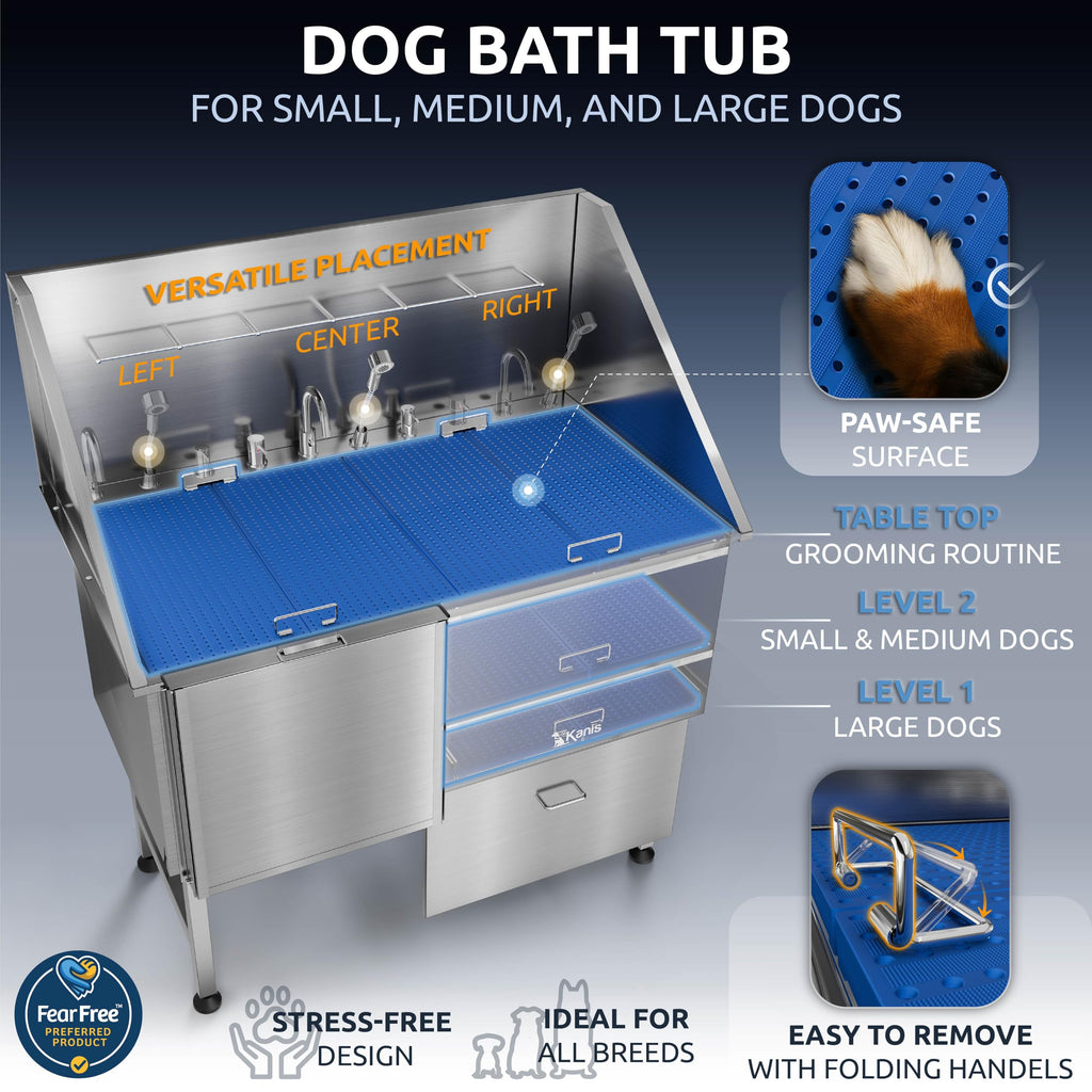 304 Stainless Steel Pet Wash Sink B65382