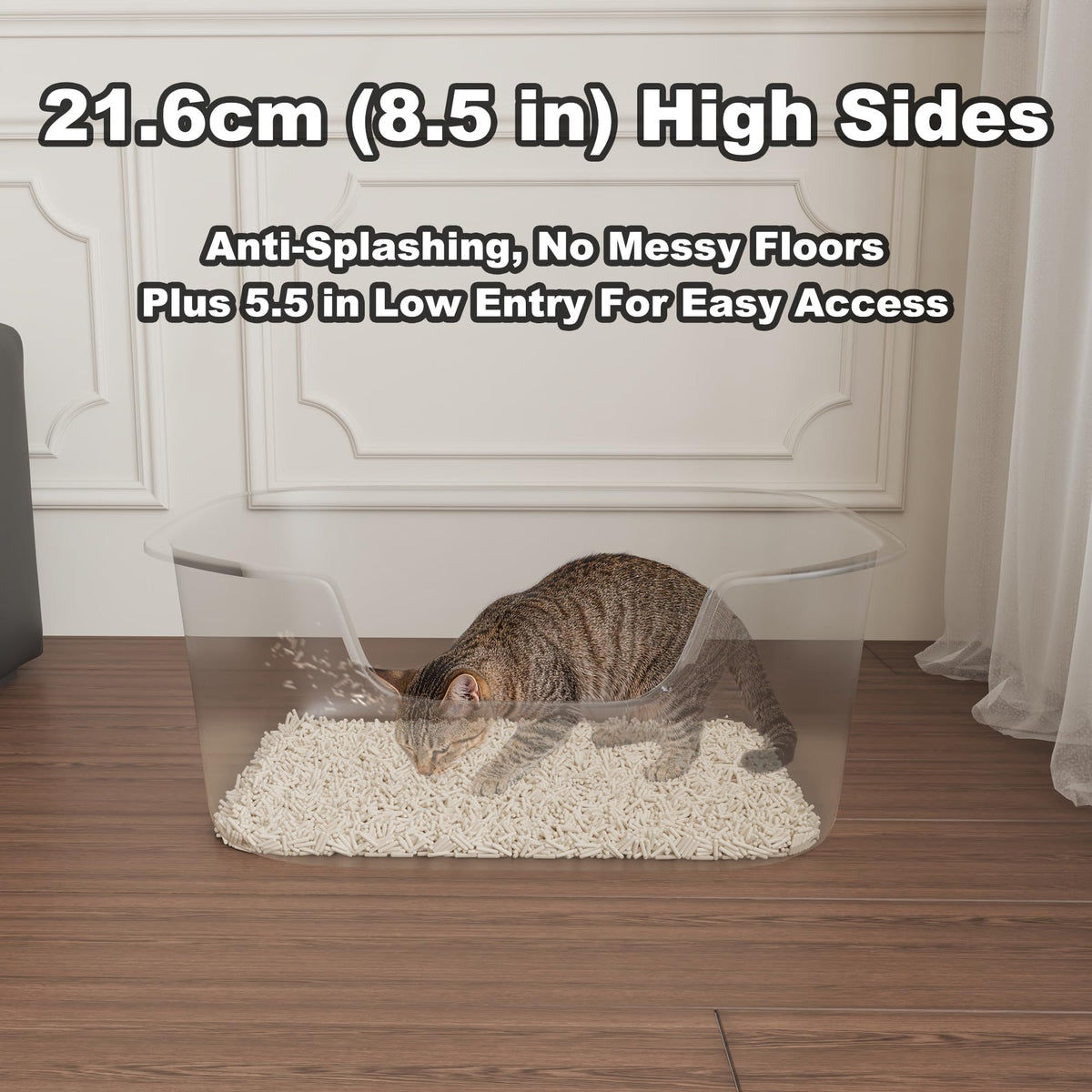 Large High Sides Cat Litter Box R30507