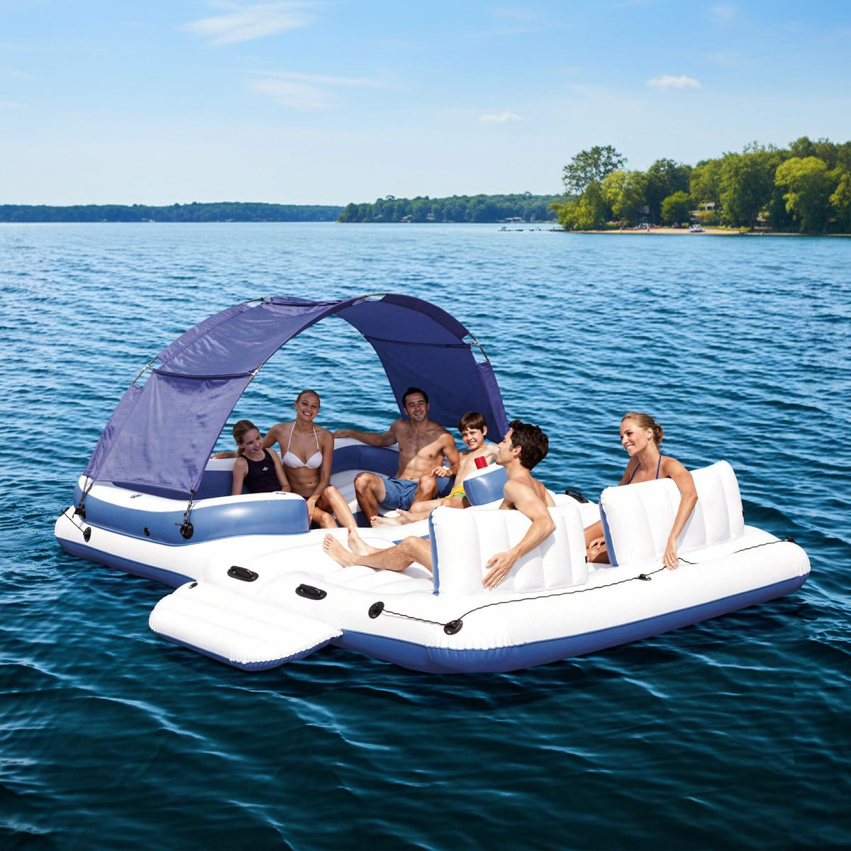 6 Person Inflatable Lake Float O54848