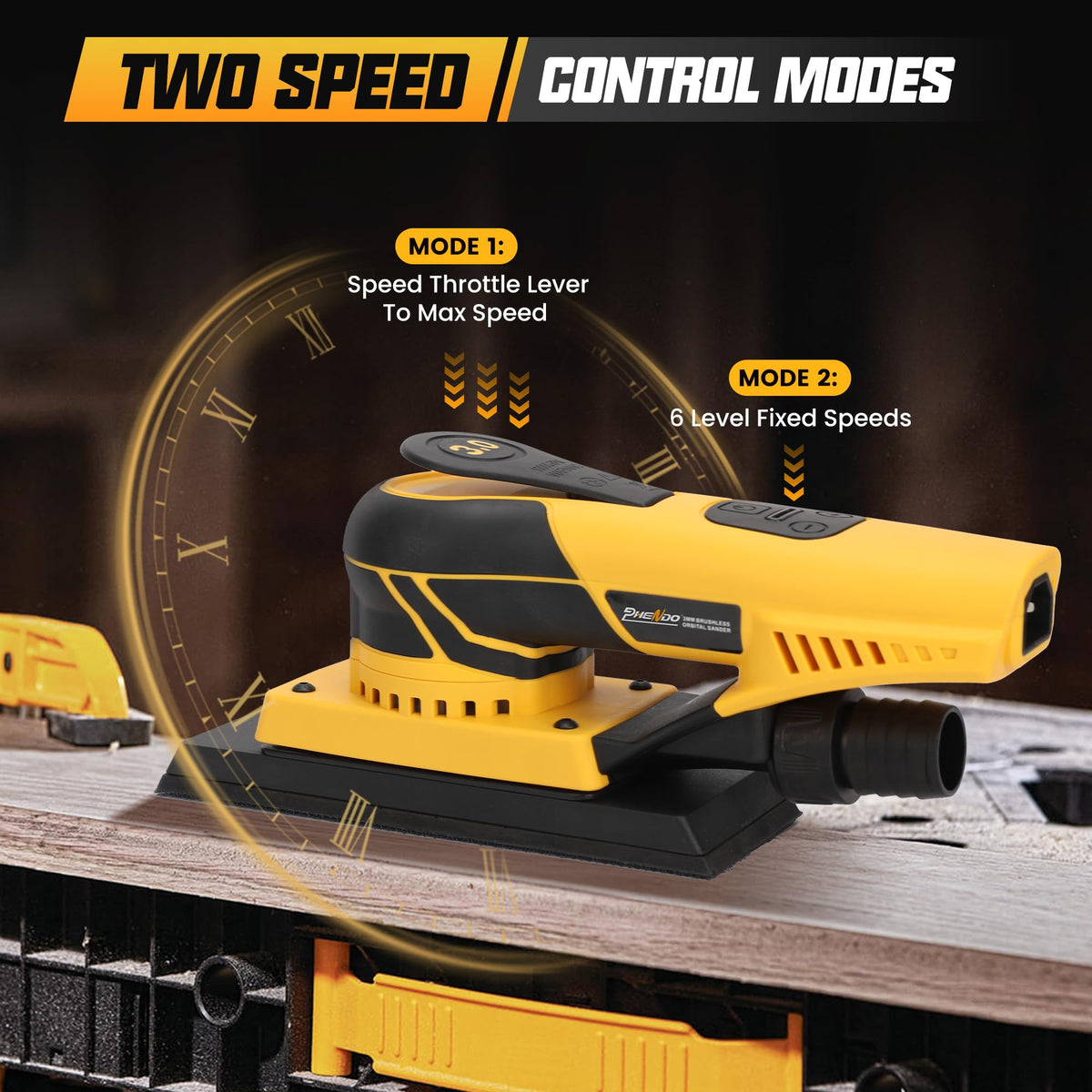 350W 3A Electric Random Orbital Sander V512125