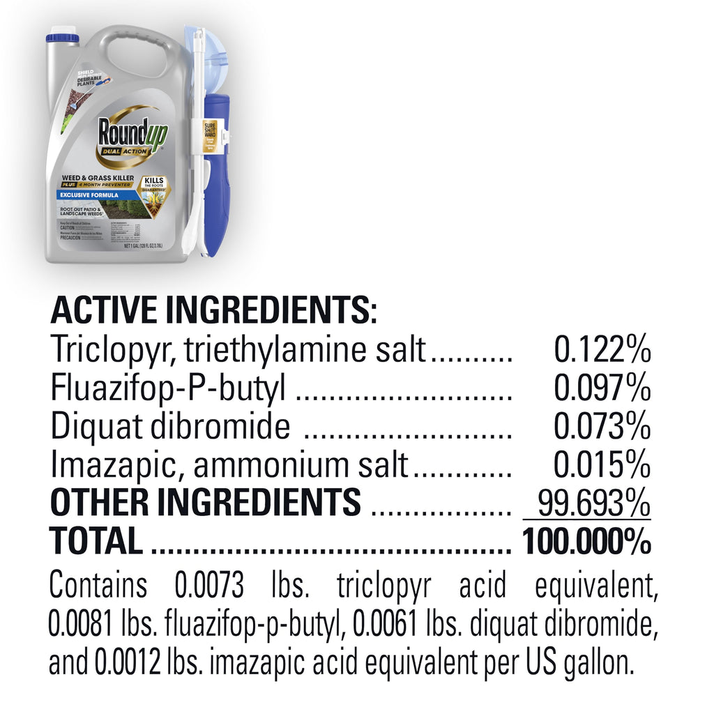 Dual Action Weed & Grass Killer with Wand, 1 gal. P2854