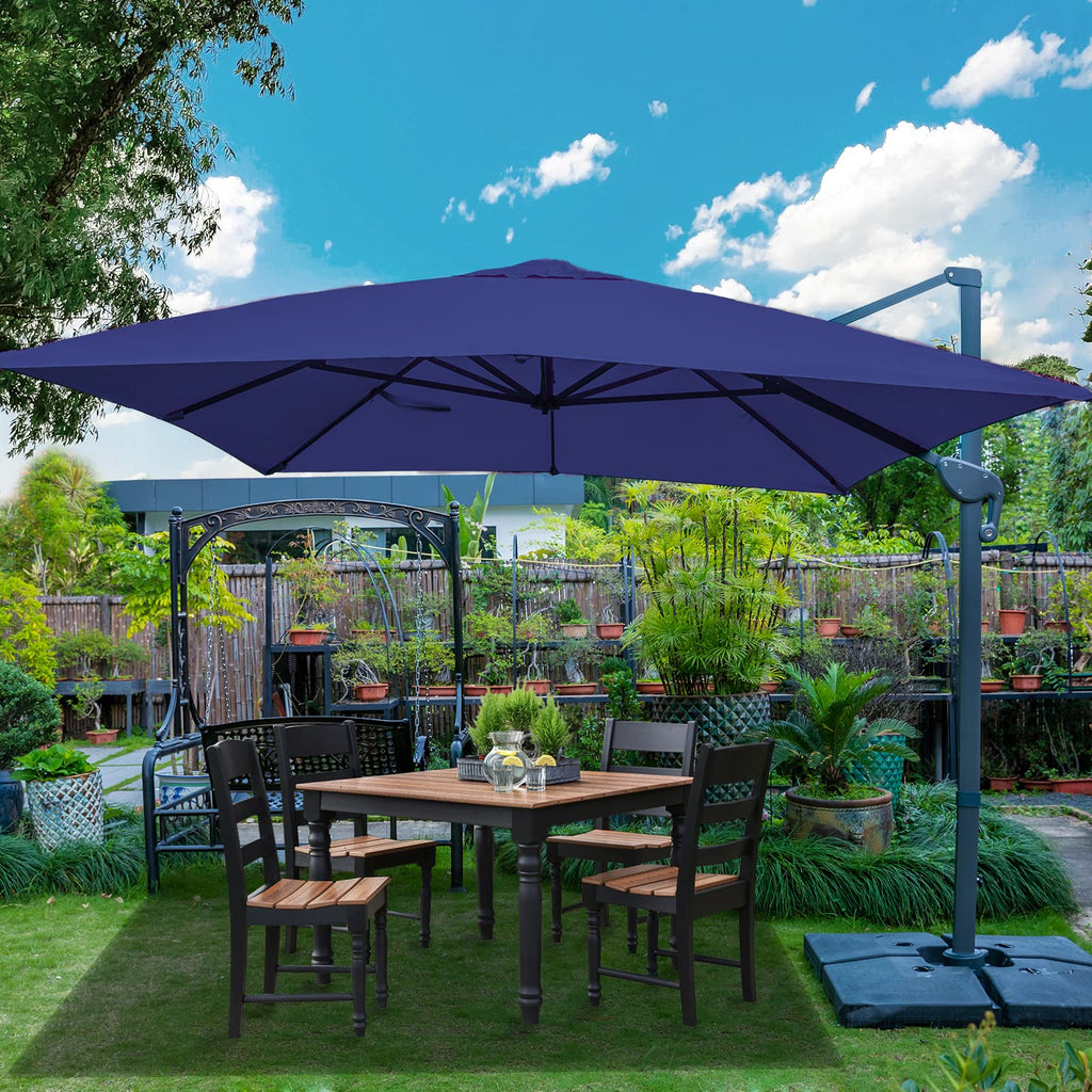 10x13Ft Rectangular Offset Patio Umbrella D5236