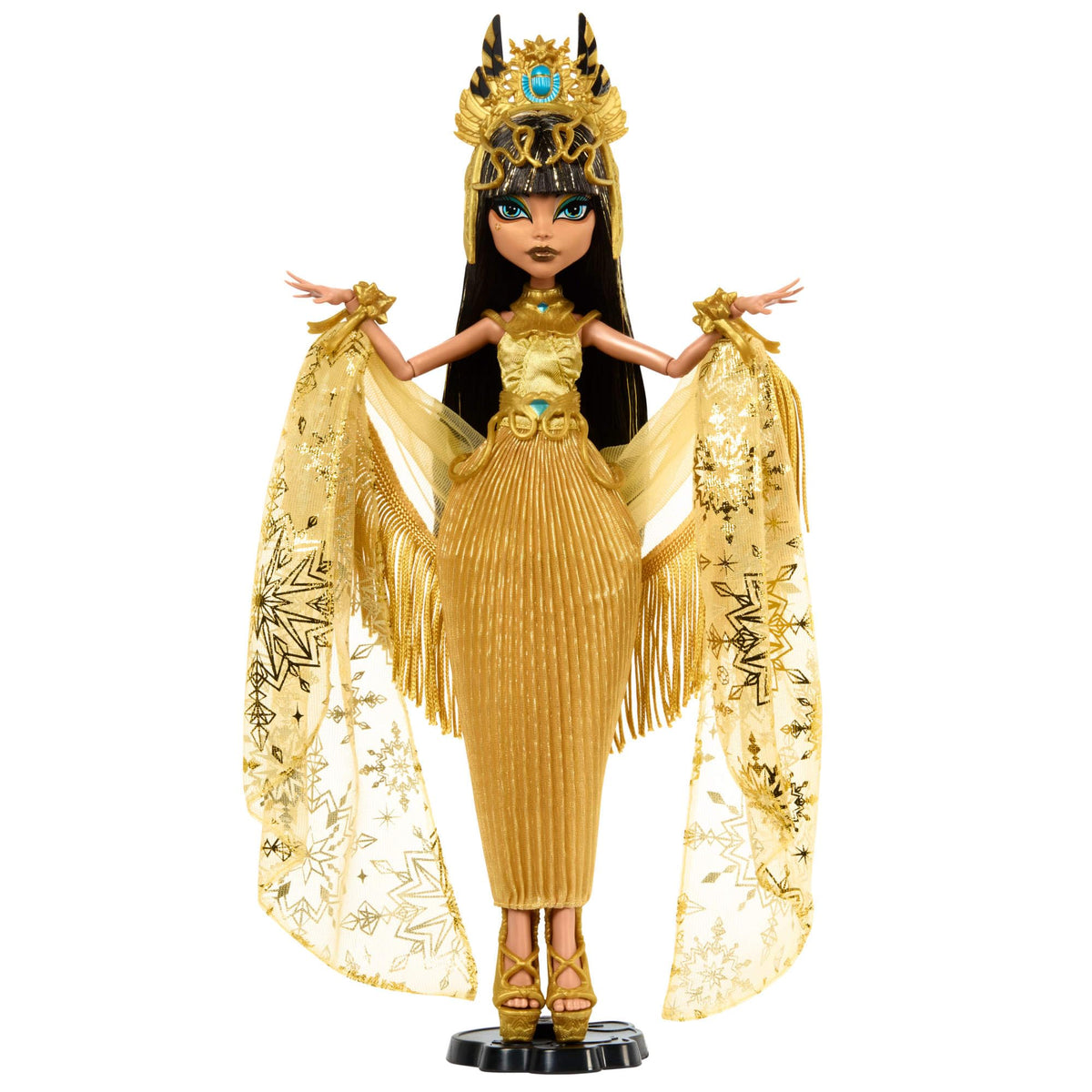 Collectible Doll in Golden Gown with Fringe Shawl G84559
