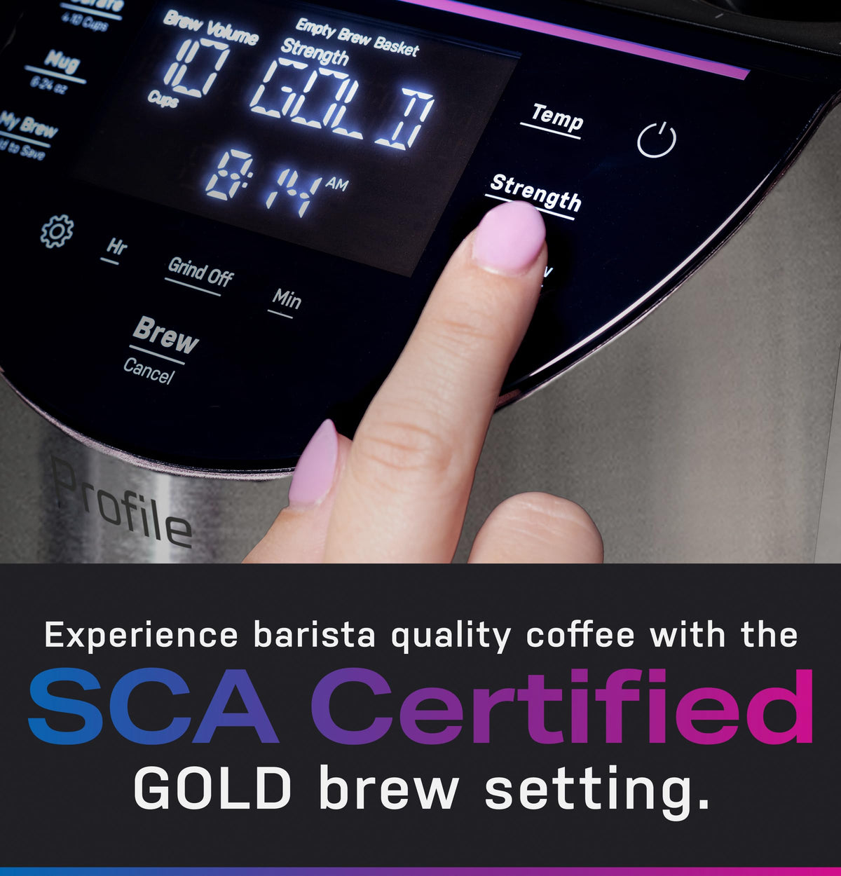 Smart Grind & Brew Coffee Maker with 90oz Water Reservoir, 10 Cup Thermal Carafe, Stainless Steel R782