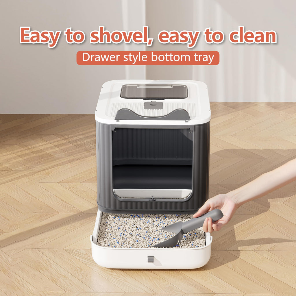Covered Cat Litter Box with Lid B7612