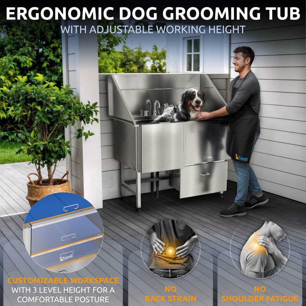 304 Stainless Steel Pet Wash Sink B65382
