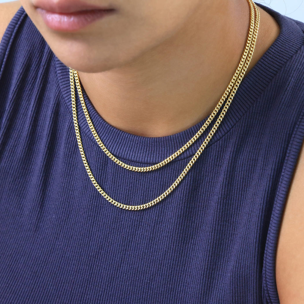 14k Yellow Gold Cuban Chain Necklace M79533